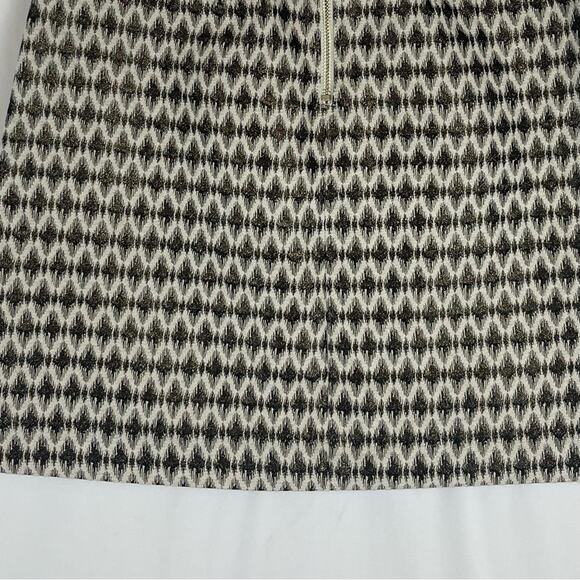 LOFT Cream W Metallic Gold Party Whimsy Glam Skirt‎ NWOT Size 2P - Picture 7 of 12